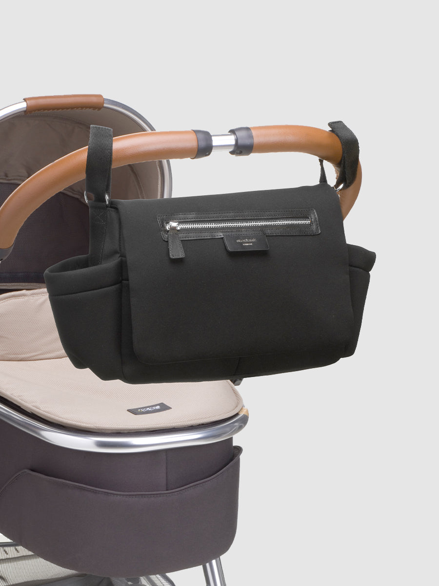 Stroller Organiser Luxe Black & Silver – Storksak®