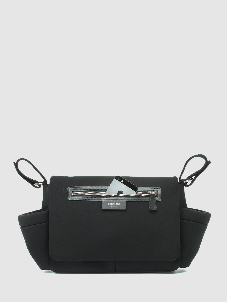 Stroller Organiser Luxe Black & Silver – Storksak®