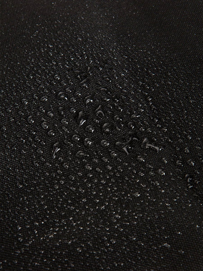 storksak travel eco backpack black, changing bag rucksack, recycled material, water resisitant